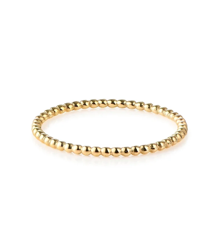 Floral - Patterned Women's Rings in 18K Yellow Gold for a Feminine LookThread 18K Gold Ring Floral - Patterned Women's Rings in 18K Yellow Gold for a Feminine LookThread 18K Gold Ring