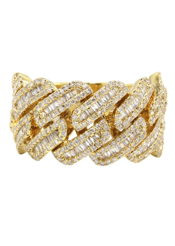 Signature - Design Women's Diamond Rings with a Brand - Specific Pattern and High - Quality DiamondsMens Diamond Ring | 1.79 Carats | 11.76 Grams
