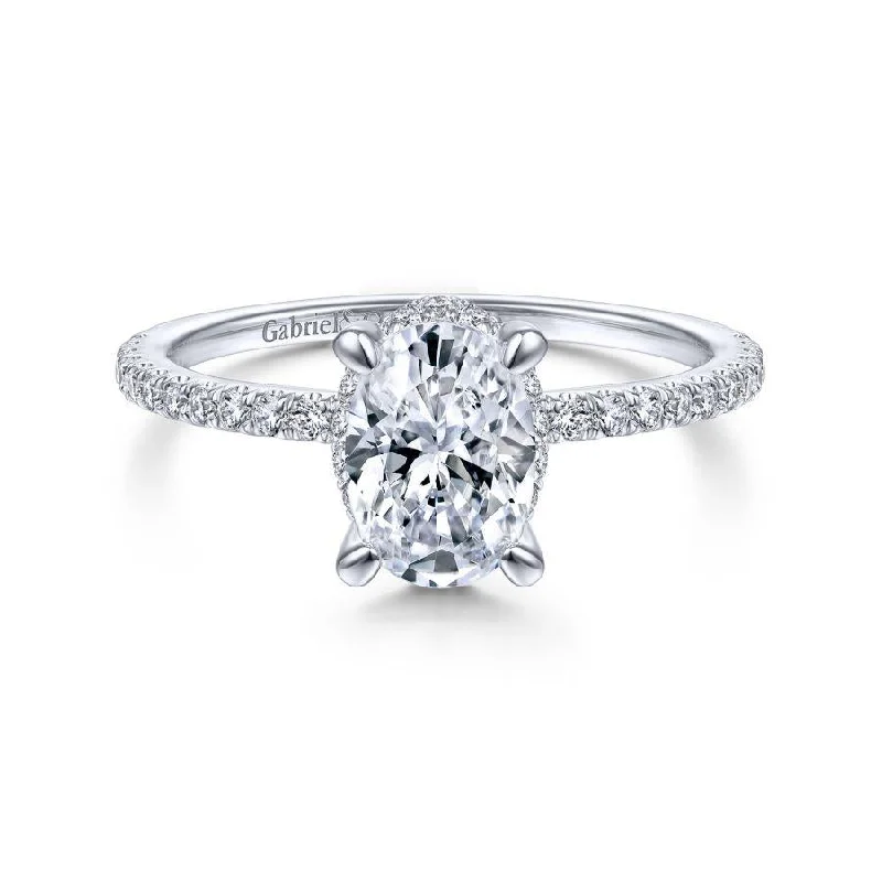 Men's Tourmaline Engagement Rings in 18K Two - Tone Gold with a Floral - Inspired SettingHart - 14K White Gold Hidden Halo Oval Diamond Engagement Ring (Setting Only) Men's Tourmaline Engagement Rings in 18K Two - Tone Gold with a Floral - Inspired SettingHart - 14K White Gold Hidden Halo Oval Diamond Engagement Ring (Setting Only)