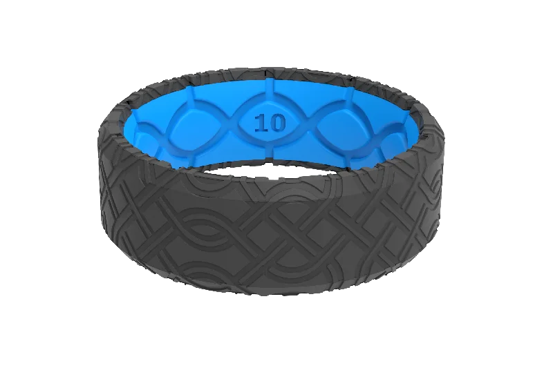 Men's anchor - themed rings for a nautical lookEdge 3D Eternity Deep Stone Ring