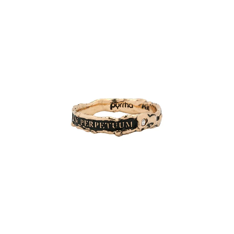 Women's Infinity Symbol Rings in Rose Gold for a Romantic TouchTogether Forever Narrow 14K Gold Stone Set Textured Band Ring Women's Infinity Symbol Rings in Rose Gold for a Romantic TouchTogether Forever Narrow 14K Gold Stone Set Textured Band Ring