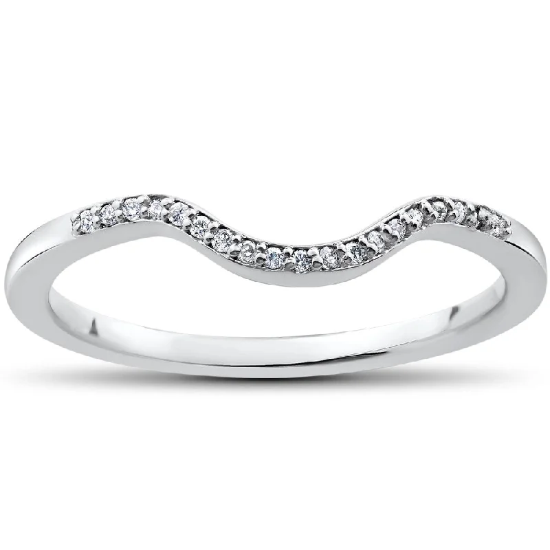 Three - Stone Women's Diamond Rings Symbolizing Past, Present, and Future with Emerald - Cut Diamonds1/16 ct Lab Created Diamond Aria Wedding Curved Contour Ring Three - Stone Women's Diamond Rings Symbolizing Past, Present, and Future with Emerald - Cut Diamonds1/16 ct Lab Created Diamond Aria Wedding Curved Contour Ring