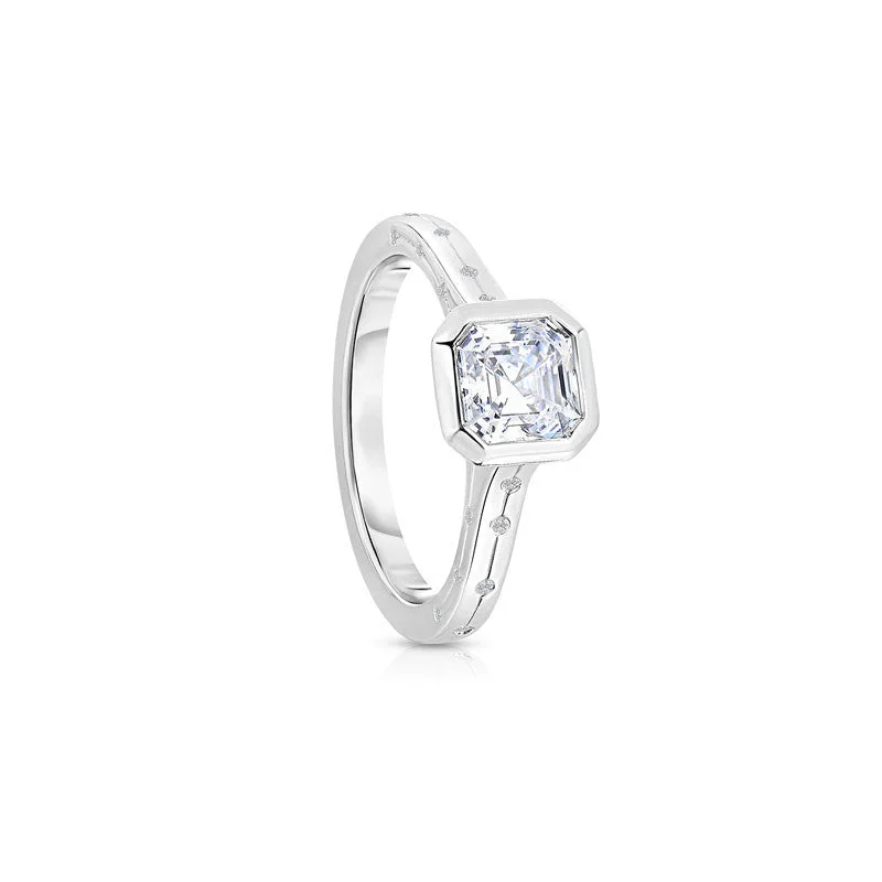 Men's Turquoise Engagement Rings in 925 Silver with a Southwestern - Inspired BandKinross Square Cut Diamond Engagement Ring Men's Turquoise Engagement Rings in 925 Silver with a Southwestern - Inspired BandKinross Square Cut Diamond Engagement Ring
