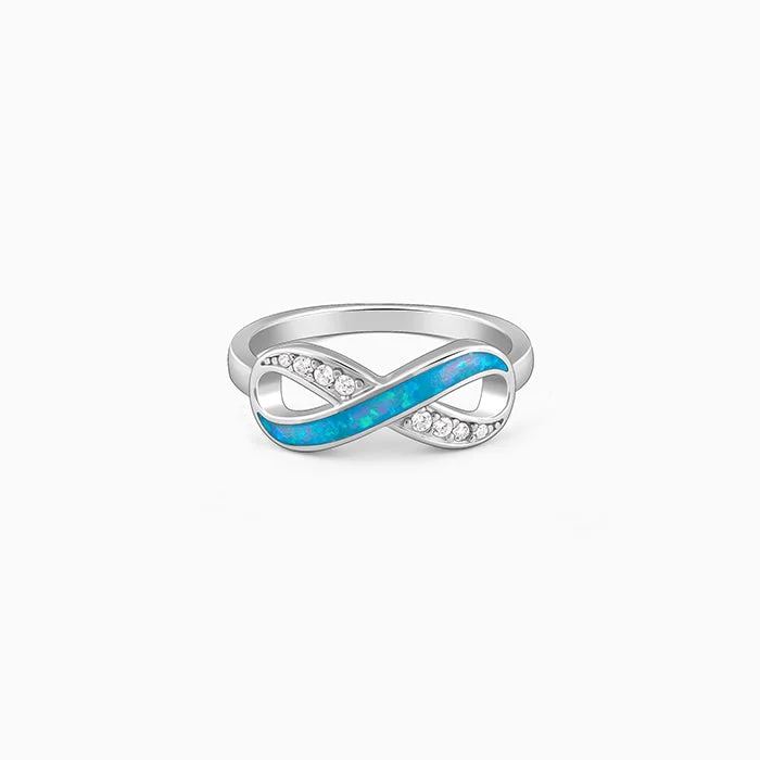 Floral - Patterned Women's Rings in 18K Yellow Gold for a Feminine LookSilver Infinite Beauty Ring