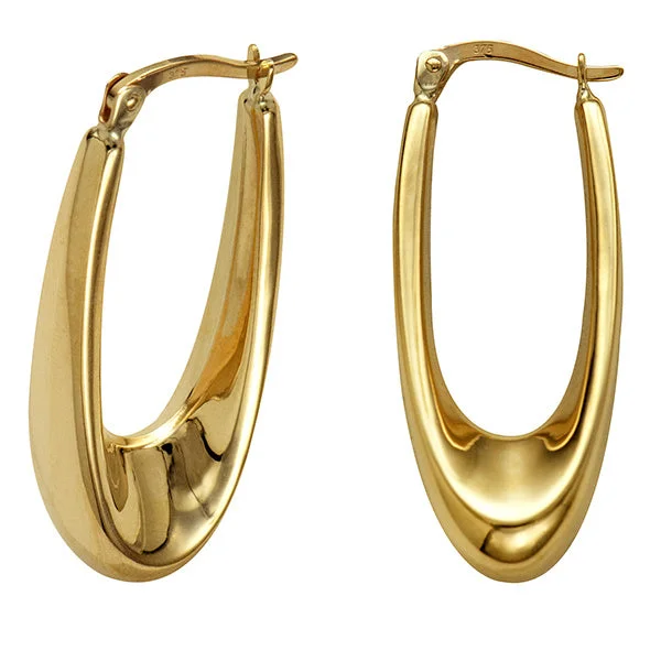 Lightweight hoop earringsGenuine 9ct Yellow Hollow Fancy Tapered Oval Hoop Earrings Hoops Lightweight hoop earringsGenuine 9ct Yellow Hollow Fancy Tapered Oval Hoop Earrings Hoops