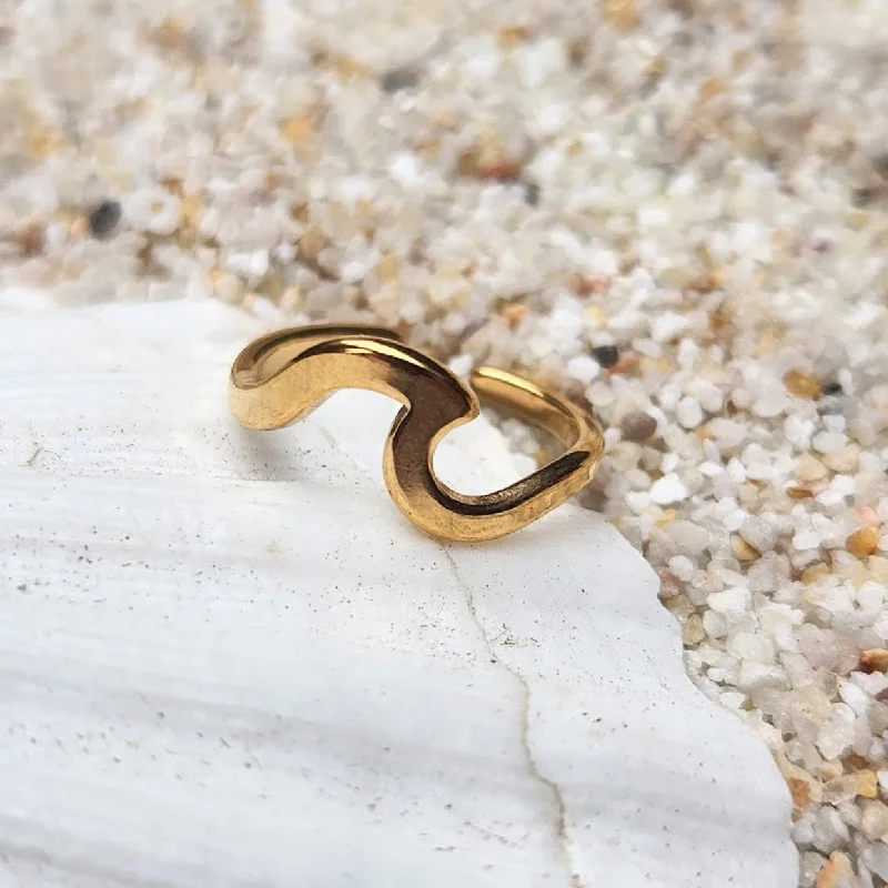 Boho - Style Women's Rings with Turquoise and Leather AccentsWAVES - ROSE GOLD / GOLD & SILVER WATERPROOF TOE RINGS Boho - Style Women's Rings with Turquoise and Leather AccentsWAVES - ROSE GOLD / GOLD & SILVER WATERPROOF TOE RINGS