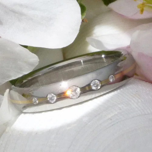 Titanium Rings with a Pearl - and - Diamond - Accented DesignGold Titanium Diamond Engagement Ring s15 Titanium Rings with a Pearl - and - Diamond - Accented DesignGold Titanium Diamond Engagement Ring s15