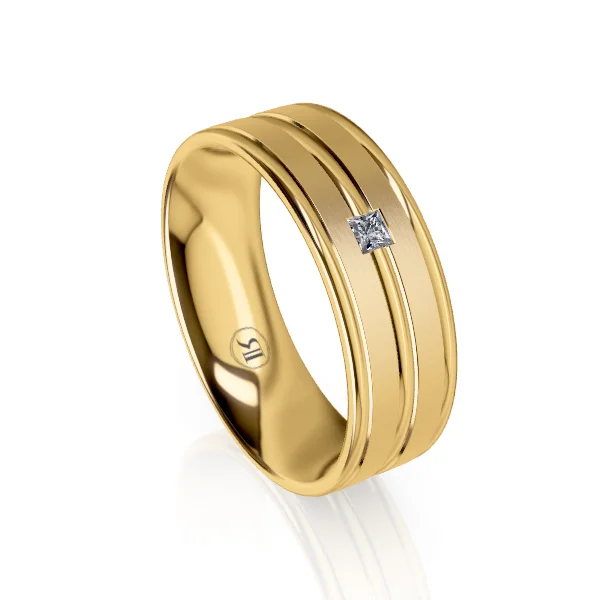Princess - Cut Women's Diamond Rings in White Gold with a High - Clarity Diamond for a Modern LookThe Barrington Gold Diamond Mens Wedding Ring Princess - Cut Women's Diamond Rings in White Gold with a High - Clarity Diamond for a Modern LookThe Barrington Gold Diamond Mens Wedding Ring