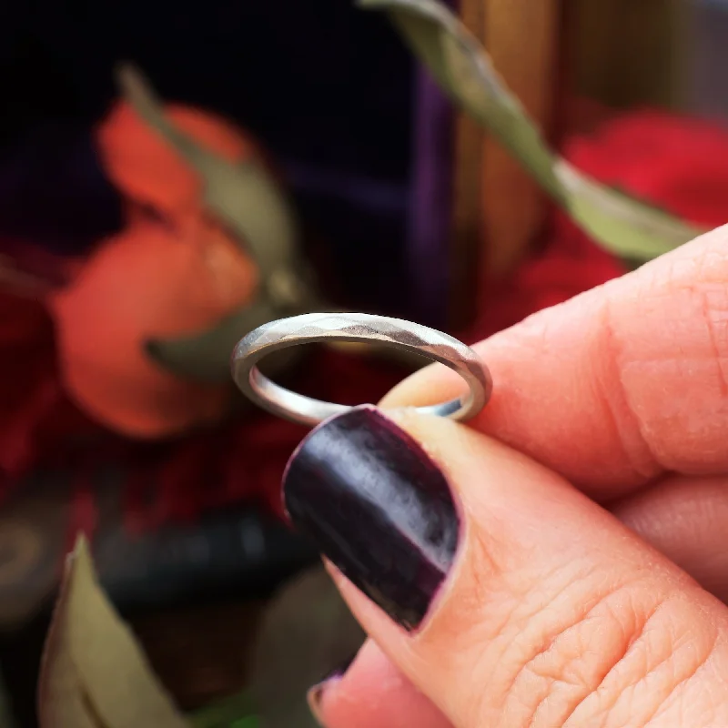 Women's Rings with Hidden Compartments for Secret KeepsakesVintage Size 'K' or '5.25' Faceted Platinum Wedding Band Women's Rings with Hidden Compartments for Secret KeepsakesVintage Size 'K' or '5.25' Faceted Platinum Wedding Band