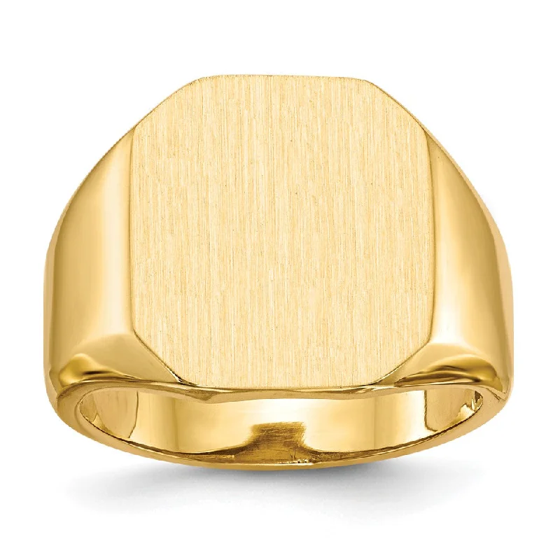 Men's adjustable - size rings for a perfect fit10k Yellow Gold Yellow Men's Signet Ring