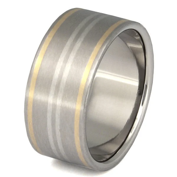 Titanium Rings with a Magnetic Insert for a Novel FeatureHorizon Two Tone Ring m2 Titanium Rings with a Magnetic Insert for a Novel FeatureHorizon Two Tone Ring m2