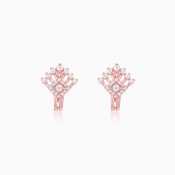 Rose gold hoop earringsRose Gold Twilight Twinkle Earrings