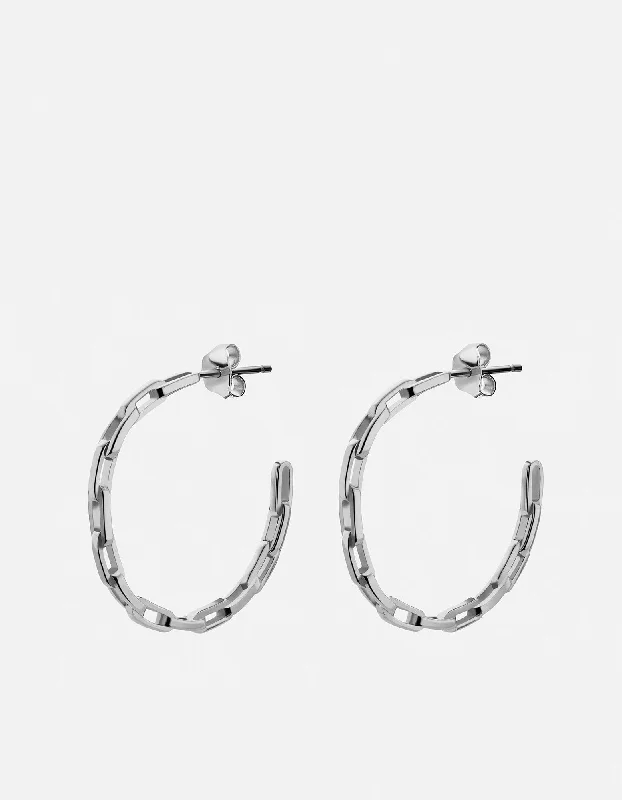 Women's Infinity Symbol Rings in Rose Gold for a Romantic TouchVolt Link Hoop Earrings, Sterling Silver Women's Infinity Symbol Rings in Rose Gold for a Romantic TouchVolt Link Hoop Earrings, Sterling Silver