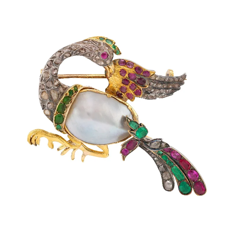 Amethyst and diamond engagement ring in a 18K gold and silver two - tone settingAntique Pearl Emerald Ruby Peridot Diamond Gold and Silver Bird Brooch Amethyst and diamond engagement ring in a 18K gold and silver two - tone settingAntique Pearl Emerald Ruby Peridot Diamond Gold and Silver Bird Brooch