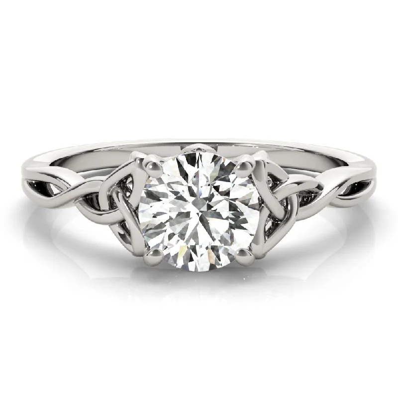 Men's Tourmaline Engagement Rings in 18K Two - Tone Gold with a Floral - Inspired SettingCeltic Love Knot Round Diamond Solitaire Engagement Ring Men's Tourmaline Engagement Rings in 18K Two - Tone Gold with a Floral - Inspired SettingCeltic Love Knot Round Diamond Solitaire Engagement Ring