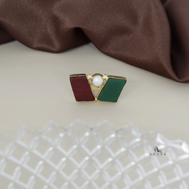 Green + Maroon