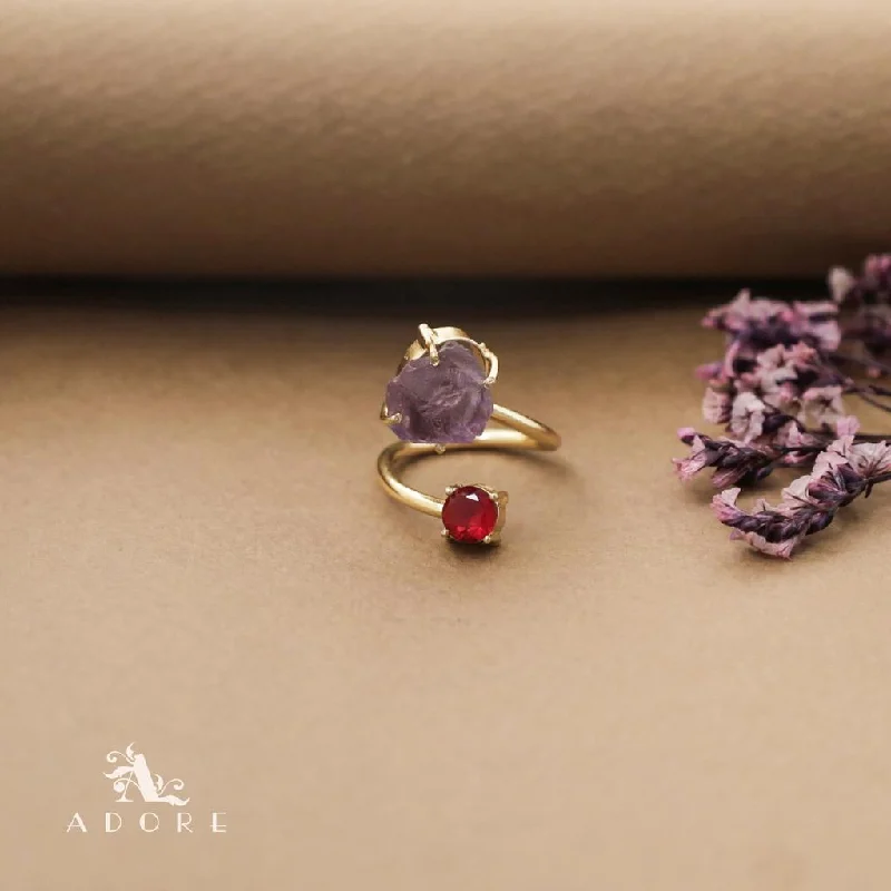 Amethyst + Maroon