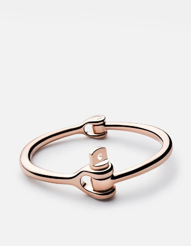Magnetic Clasp Women's Rings for Easy Wearing and RemovalReeve Cuff, Rose Plated