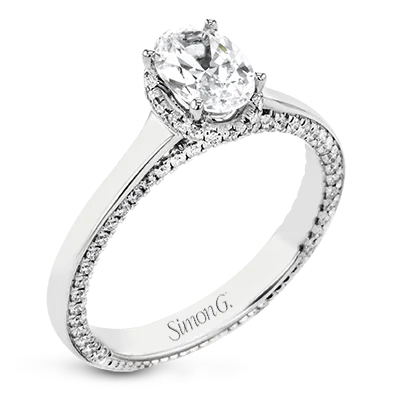 Art Deco - Inspired Women's Diamond Rings with Geometric Designs and Baguette - Cut DiamondsEngagement Ring in 18k Gold with Diamonds