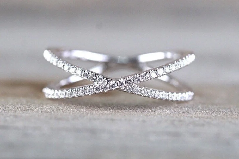 Men's silicone fitness rings for active lifestyles14K White Gold Diamond Cross X Infinity Twist Fashion Promise Anniversary Engagement Wedding Love Ring Men's silicone fitness rings for active lifestyles14K White Gold Diamond Cross X Infinity Twist Fashion Promise Anniversary Engagement Wedding Love Ring
