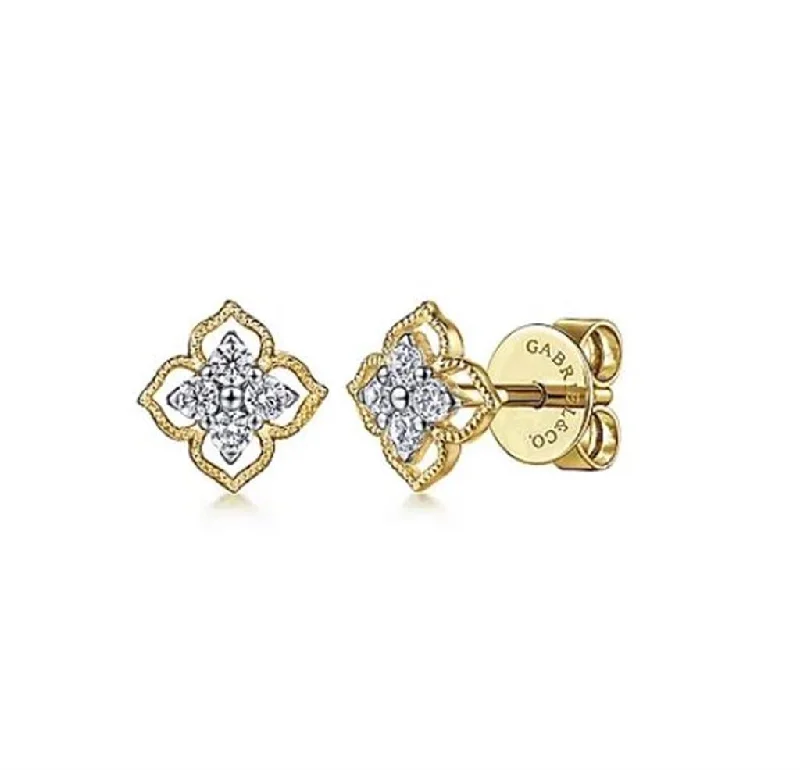 Men's Emerald Engagement Rings with 14K Yellow Gold and Vintage - Style FiligreeGabriel 14Ky Diamond Gaby Floral Stud Earrings Men's Emerald Engagement Rings with 14K Yellow Gold and Vintage - Style FiligreeGabriel 14Ky Diamond Gaby Floral Stud Earrings