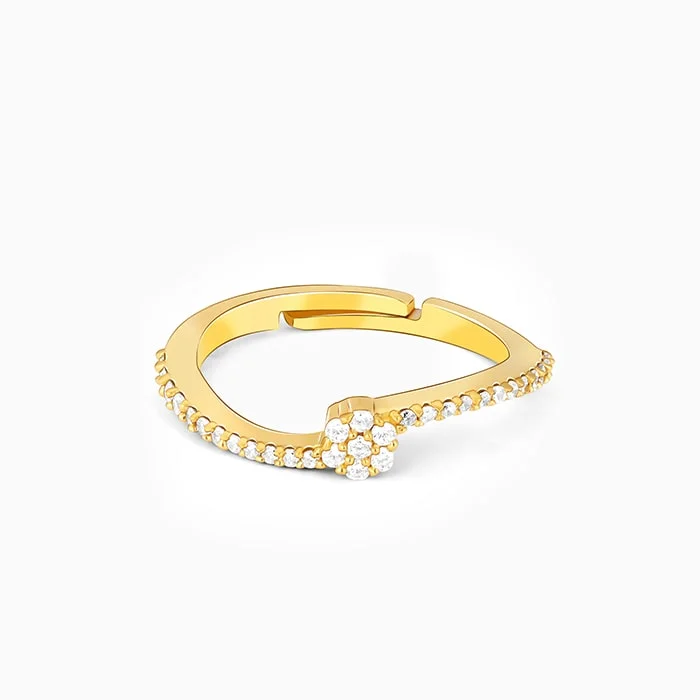 Floral - Patterned Women's Rings in 18K Yellow Gold for a Feminine LookGolden Mystical Beauty Ring