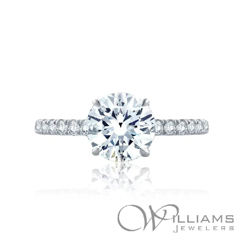 Men's Sapphire Engagement Rings in 18K White Gold with Pave Diamond AccentsA Jaffe Classics 18 Karat Diamond Engagement Ring Men's Sapphire Engagement Rings in 18K White Gold with Pave Diamond AccentsA Jaffe Classics 18 Karat Diamond Engagement Ring