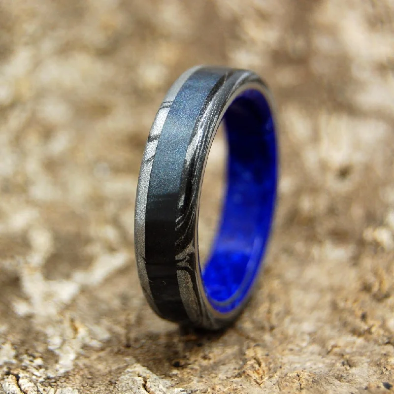 Interlocking Band Women's Rings in White Gold for a Modern DesignGreek Goddess Of Dark | Men's Black Marbled Resin, Sodalite Stone & Titanium Wedding Ring Interlocking Band Women's Rings in White Gold for a Modern DesignGreek Goddess Of Dark | Men's Black Marbled Resin, Sodalite Stone & Titanium Wedding Ring