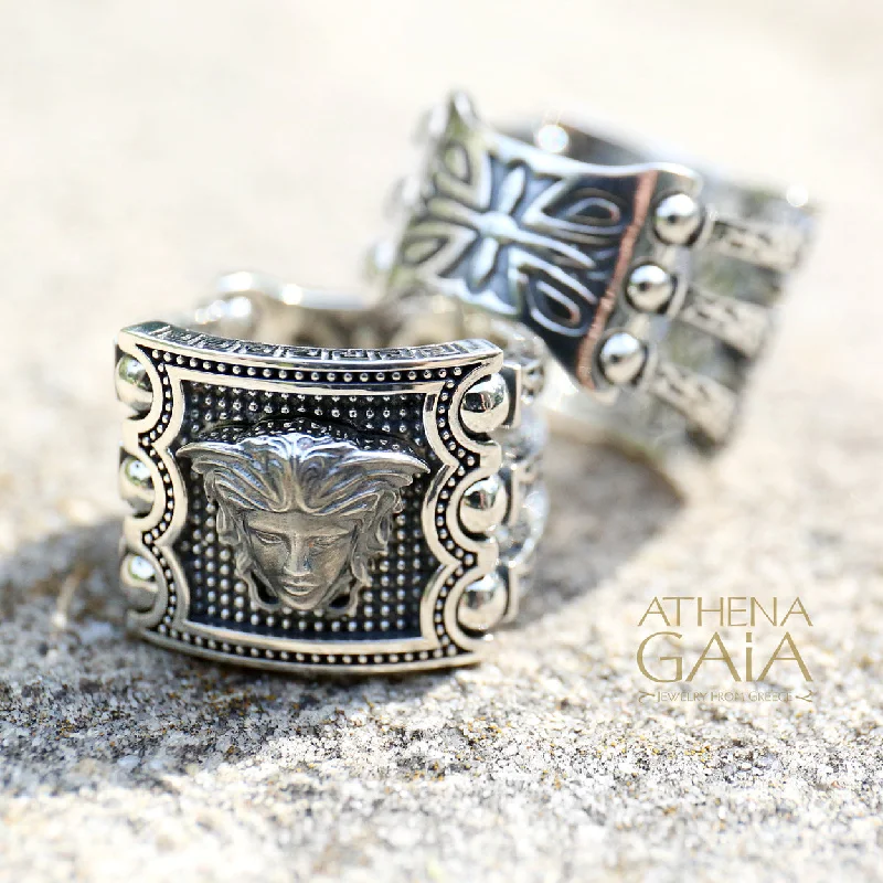 Engagement - Inspired Women's Rings with a Halo of Small DiamondsHinged Triple Bar Ring (In-Stock) Engagement - Inspired Women's Rings with a Halo of Small DiamondsHinged Triple Bar Ring (In-Stock)