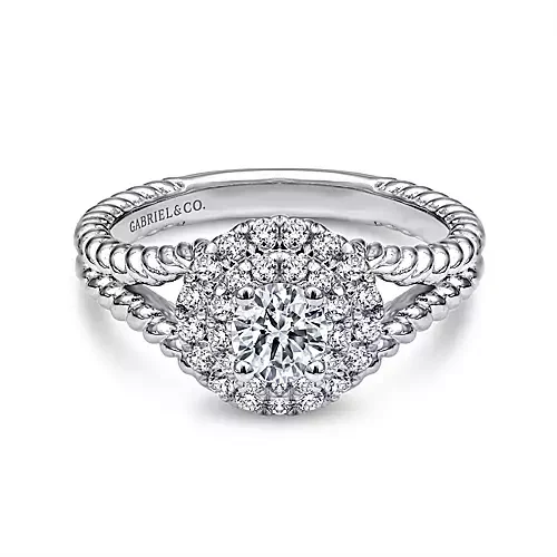 Men's Topaz Engagement Rings in 10K Gold with a Channel - Set Diamond BandGabriel & co. 14K Complete Double Halo Engagement Ring Men's Topaz Engagement Rings in 10K Gold with a Channel - Set Diamond BandGabriel & co. 14K Complete Double Halo Engagement Ring