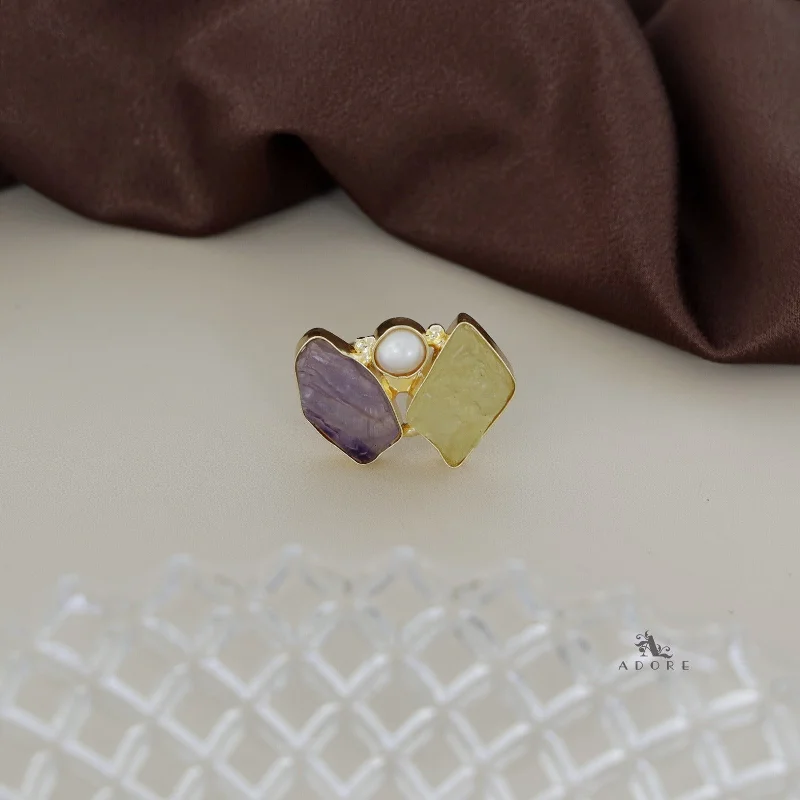 Amethyst + Lemon Quartz