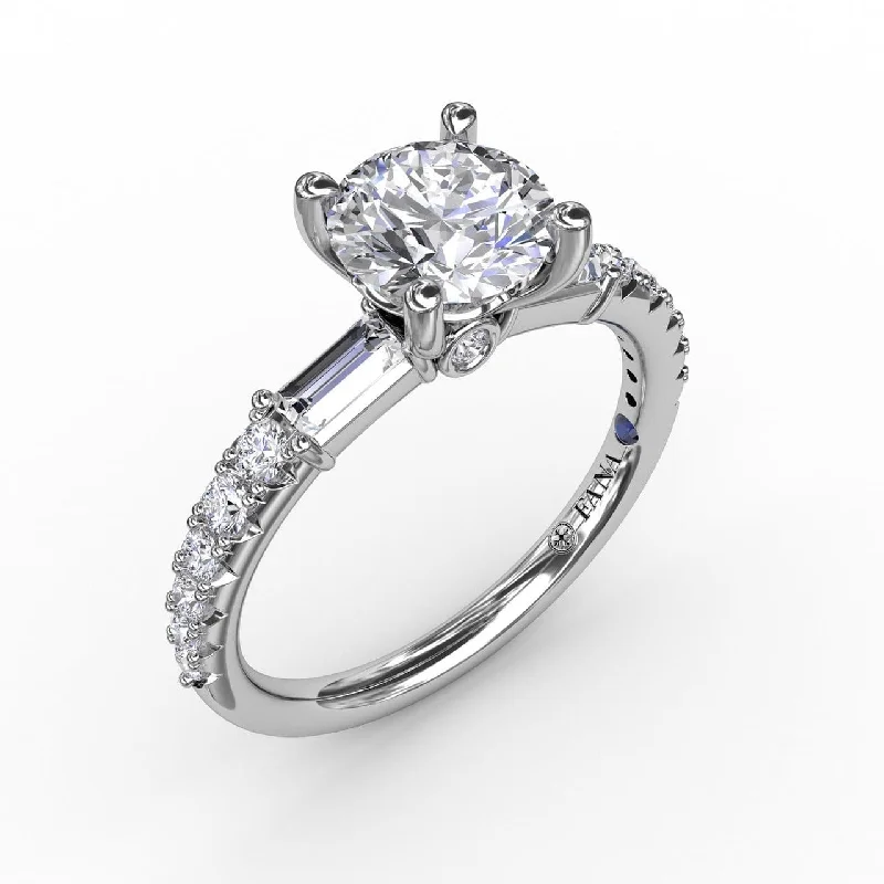 Men's Tanzanite Engagement Rings in Palladium with a Three - Stone ArrangementContemporary Diamond Solitaire Engagement Ring With Baguettes Men's Tanzanite Engagement Rings in Palladium with a Three - Stone ArrangementContemporary Diamond Solitaire Engagement Ring With Baguettes