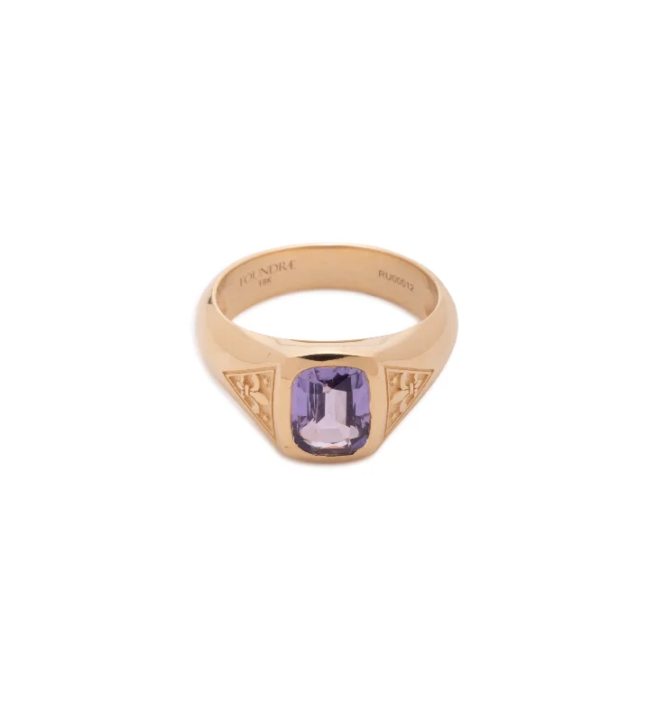 Agate Gemstone Rings in Sterling Silver with a Mosaic - Inspired Inlay for a Bohemian Style1.29 ct Purple Sapphire - Internal Compass : One of A Kind Gemstone Ring Agate Gemstone Rings in Sterling Silver with a Mosaic - Inspired Inlay for a Bohemian Style1.29 ct Purple Sapphire - Internal Compass : One of A Kind Gemstone Ring