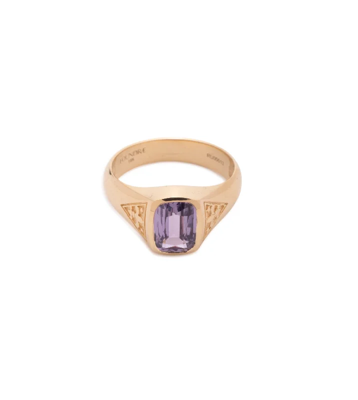 Tourmaline Gemstone Rings in 18K Two - Tone Gold with a Floral - Shaped Setting for a Feminine Touch1.63 ct Purple Sapphire - Internal Compass : One of A Kind Gemstone Ring Tourmaline Gemstone Rings in 18K Two - Tone Gold with a Floral - Shaped Setting for a Feminine Touch1.63 ct Purple Sapphire - Internal Compass : One of A Kind Gemstone Ring