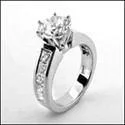 Vintage - Inspired Engagement Rings with Filigree Work and Emerald - Cut Center Stone1.75 Round Brilliant Cubic Zirconia Platinum Engagement Ring Channel Set Princess Sides Vintage - Inspired Engagement Rings with Filigree Work and Emerald - Cut Center Stone1.75 Round Brilliant Cubic Zirconia Platinum Engagement Ring Channel Set Princess Sides