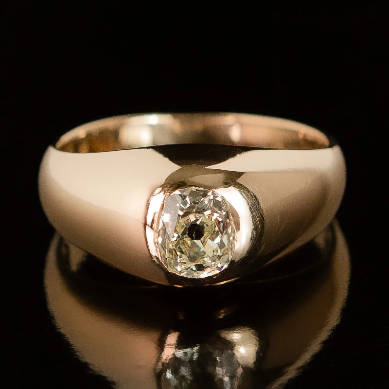 Marquise Cut Engagement Rings with a Channel - Set Diamond BandVictorian Domed Diamond Ring in 14k Gold Marquise Cut Engagement Rings with a Channel - Set Diamond BandVictorian Domed Diamond Ring in 14k Gold
