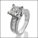 Adjustable Engagement Rings with a Flexible Band and a Princess - Cut Center Diamond2 Carat High Quality Cubic Zirconia Princess Center Channel Sides Platinum Engagement Ring Adjustable Engagement Rings with a Flexible Band and a Princess - Cut Center Diamond2 Carat High Quality Cubic Zirconia Princess Center Channel Sides Platinum Engagement Ring