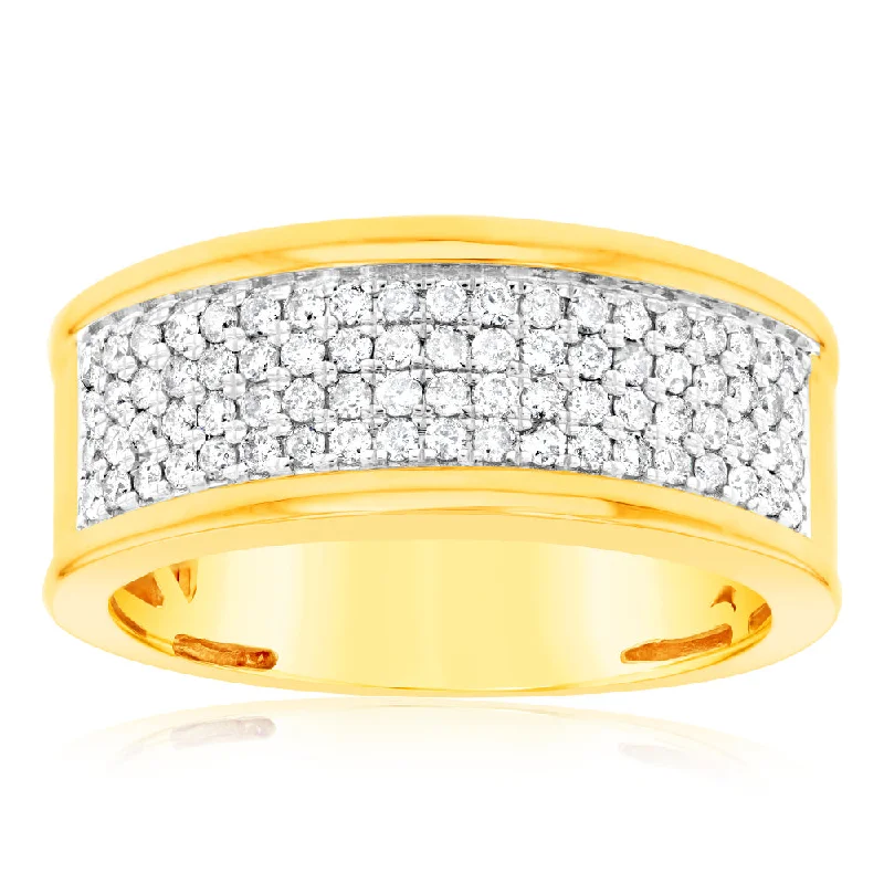 Ruby Gemstone Rings in 14K Yellow Gold with a Solitaire Setting for a Classic and Bold Statement3/4 Carat Diamond Gents Ring in 10ct Yellow Gold Ruby Gemstone Rings in 14K Yellow Gold with a Solitaire Setting for a Classic and Bold Statement3/4 Carat Diamond Gents Ring in 10ct Yellow Gold
