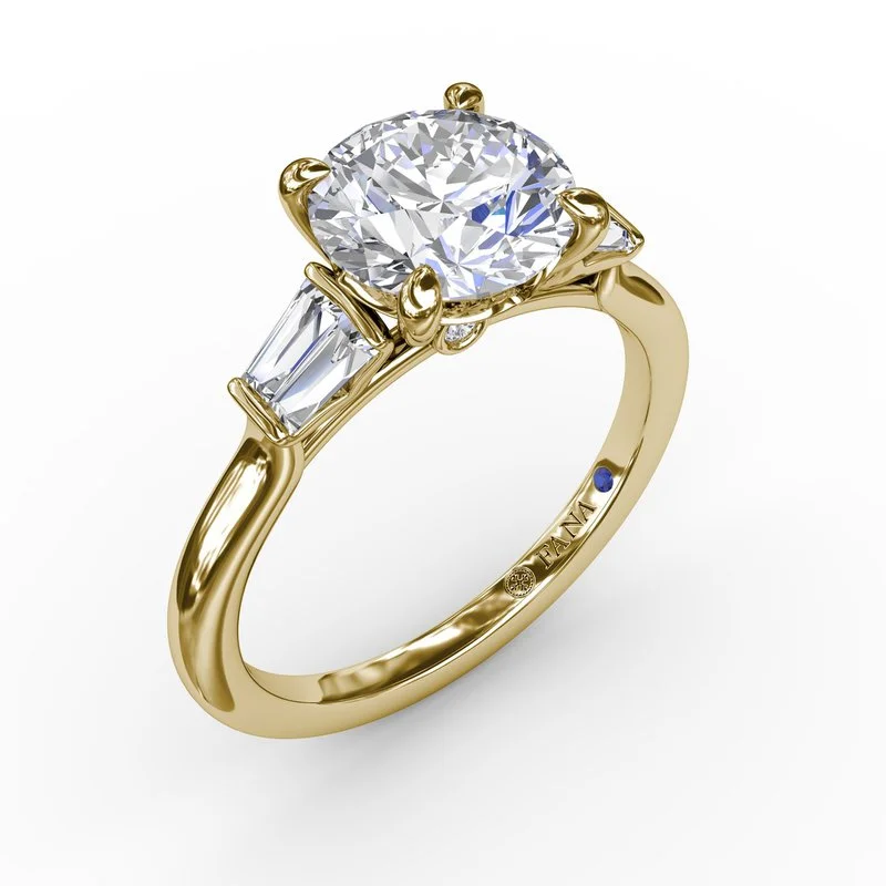 Signature - Design Engagement Rings with a Brand - Exclusive Pattern and Premium DiamondsDouble Baguette Diamond Engagement Ring Signature - Design Engagement Rings with a Brand - Exclusive Pattern and Premium DiamondsDouble Baguette Diamond Engagement Ring