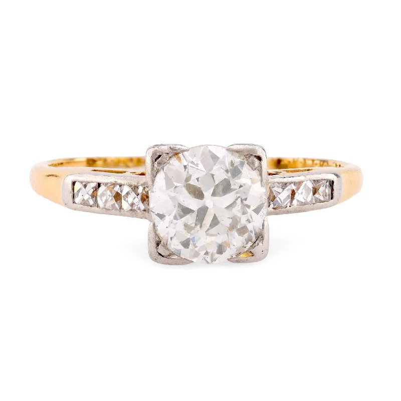 Engagement Rings with Amethyst and Diamond Accents in a Contemporary SettingEdwardian English Diamond 18K Yellow Gold Engagement Ring Engagement Rings with Amethyst and Diamond Accents in a Contemporary SettingEdwardian English Diamond 18K Yellow Gold Engagement Ring