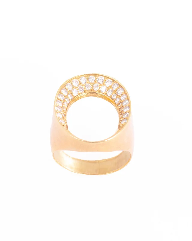 Aquamarine Gemstone Rings in 9K Gold with a Bezel Setting for a Modern and Secure FitOval, Open 18K Gold, Whitegold or Rosegold Ring w. Diamonds
