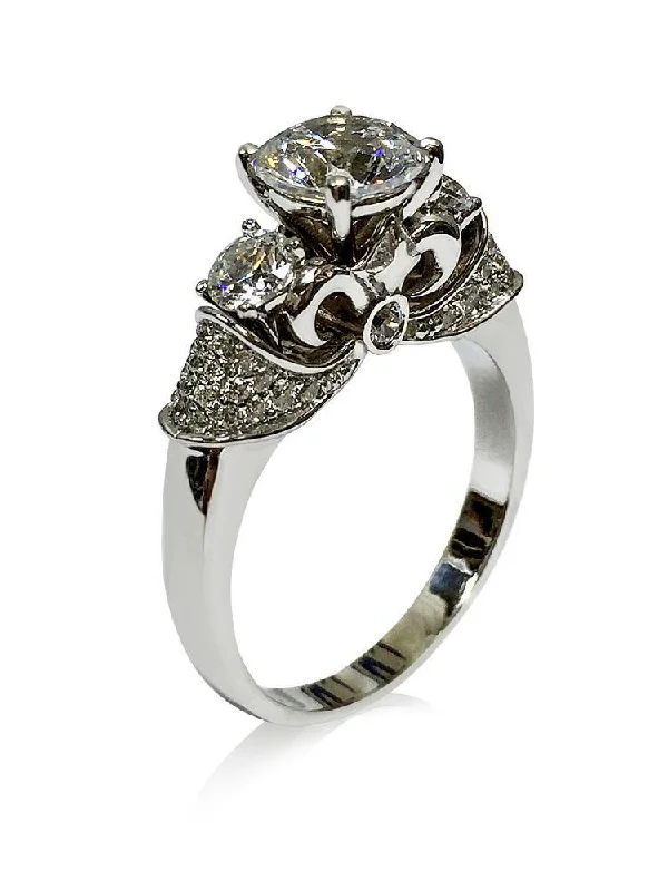 Pear - Shaped Engagement Rings in Yellow Gold with a Diamond - Encrusted BandHighest Quality Round Cubic Zirconia 2 carat Engagement Ring 14K White Gold Pear - Shaped Engagement Rings in Yellow Gold with a Diamond - Encrusted BandHighest Quality Round Cubic Zirconia 2 carat Engagement Ring 14K White Gold