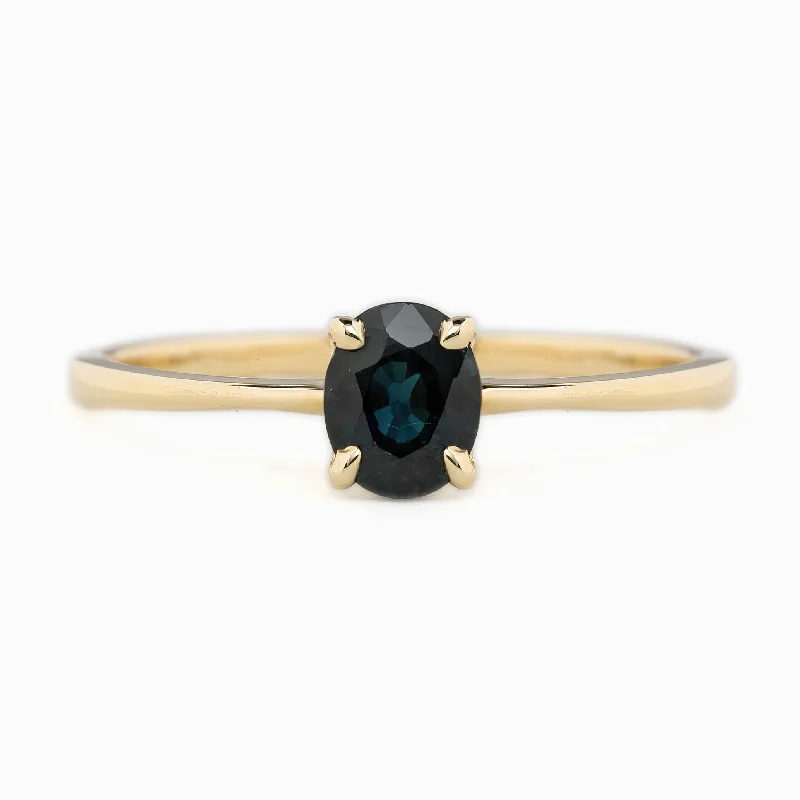 Topaz Gemstone Rings in 10K Gold with a Channel - Set Design for a Contemporary and Durable OptionNina Ring - 0.76ct Teal Blue Tourmaline (One of a kind) Topaz Gemstone Rings in 10K Gold with a Channel - Set Design for a Contemporary and Durable OptionNina Ring - 0.76ct Teal Blue Tourmaline (One of a kind)