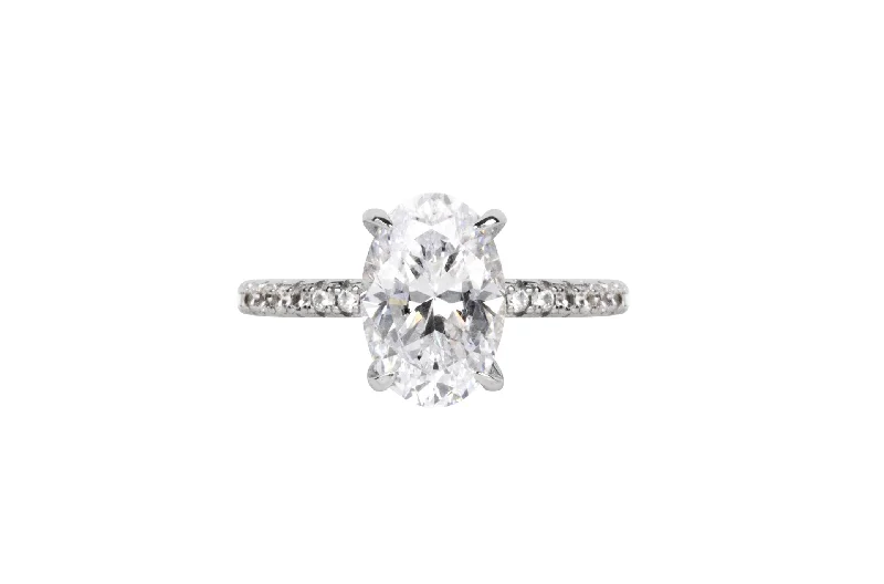 Halo Engagement Rings with a Cushion - Cut Center Diamond and Rose Gold BandThe Blakely Ring (2.2 Carat) Halo Engagement Rings with a Cushion - Cut Center Diamond and Rose Gold BandThe Blakely Ring (2.2 Carat)