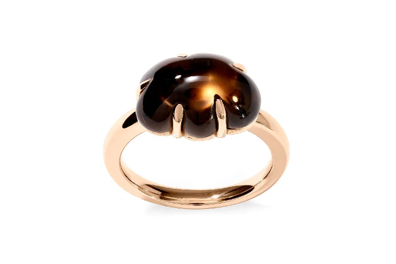 Aquamarine Gemstone Rings in 9K Gold with a Bezel Setting for a Modern and Secure FitCloud 18K Rosegold Ring w. Smokey Quartz Aquamarine Gemstone Rings in 9K Gold with a Bezel Setting for a Modern and Secure FitCloud 18K Rosegold Ring w. Smokey Quartz
