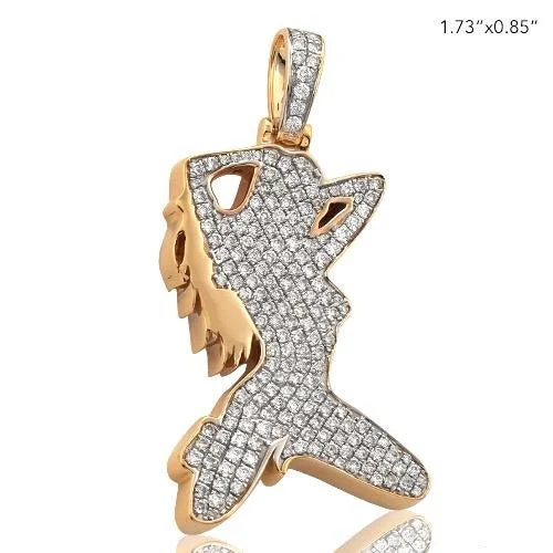 Customized Birthstone Pendant with Engraved Name for a Personalized Touch10KY 1.50CTW DIAMOND DANCING LADY PENDANT Customized Birthstone Pendant with Engraved Name for a Personalized Touch10KY 1.50CTW DIAMOND DANCING LADY PENDANT