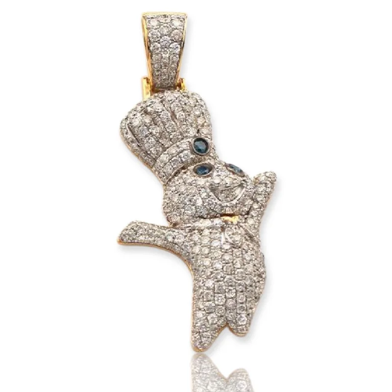 Laser - Cut Woodland Scene Pendant for Nature Enthusiasts10KY 2.05CTW DIAMOND DOUGHBOY PENDANT Laser - Cut Woodland Scene Pendant for Nature Enthusiasts10KY 2.05CTW DIAMOND DOUGHBOY PENDANT
