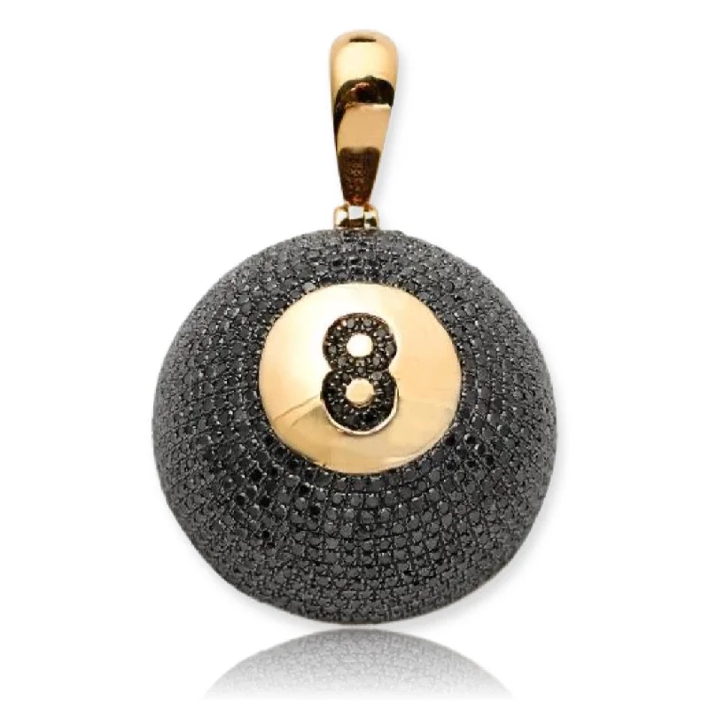 3D - Printed Polymer Clay Animal - Print Pendant for a Fun and Quirky Accessory10KY 2.85CTW BLACK DIAMOND 8-BALL PENDANT 3D - Printed Polymer Clay Animal - Print Pendant for a Fun and Quirky Accessory10KY 2.85CTW BLACK DIAMOND 8-BALL PENDANT