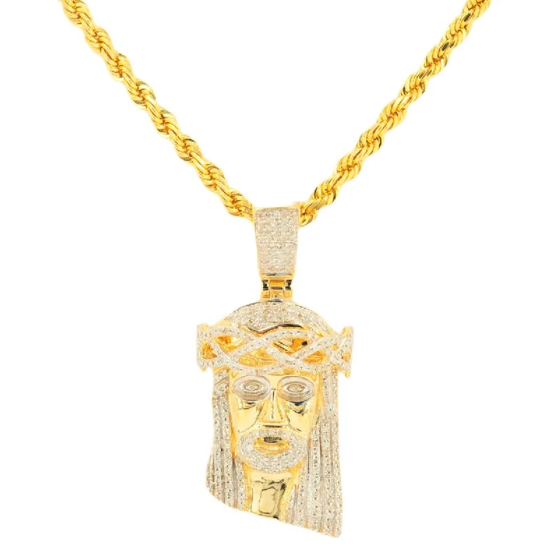 3D - Printed Polymer Clay Animal - Print Pendant for a Fun and Quirky Accessory10k Yellow Gold 0.50cttw Jesus Head Pendant and 3mm Solid Rope Chain Bundle 16" 18" 20” 22” 24” 3D - Printed Polymer Clay Animal - Print Pendant for a Fun and Quirky Accessory10k Yellow Gold 0.50cttw Jesus Head Pendant and 3mm Solid Rope Chain Bundle 16" 18" 20” 22” 24”