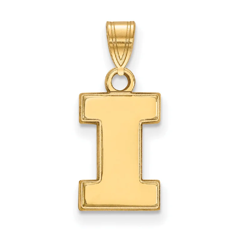 Magnetic - Closure Pendant Necklace with a Hidden Compartment for Secret Keepers10k Yellow Gold U. of Illinois Small Initial I Pendant Magnetic - Closure Pendant Necklace with a Hidden Compartment for Secret Keepers10k Yellow Gold U. of Illinois Small Initial I Pendant